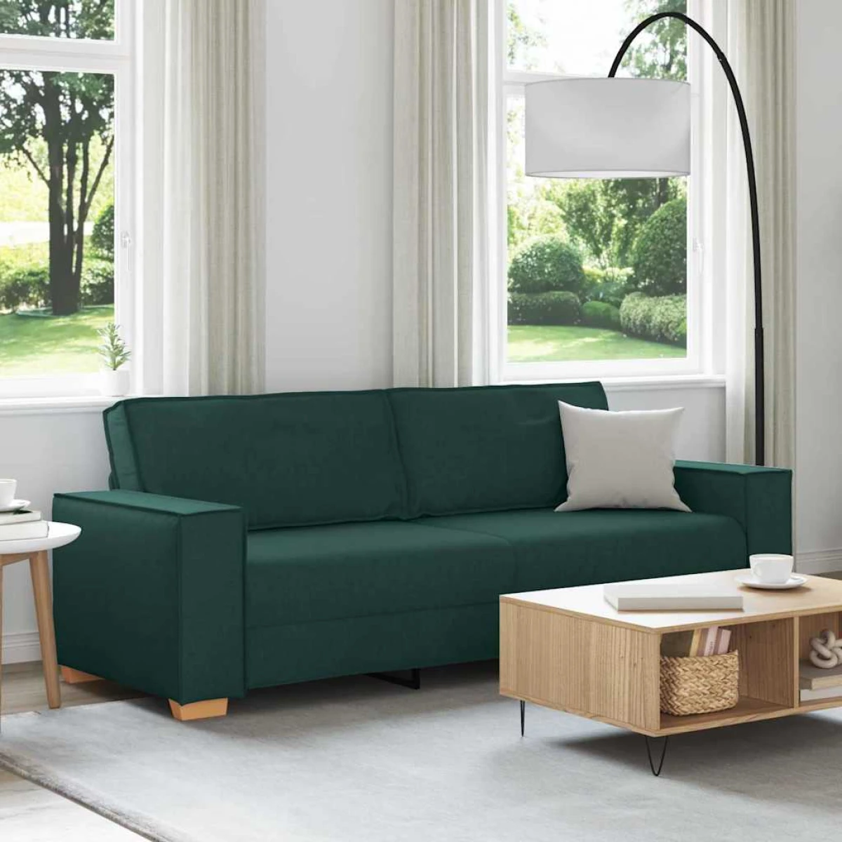 VidaXL 3 Seater Sofa 220x78x84 cm Cushioned Living Room by vidaXL