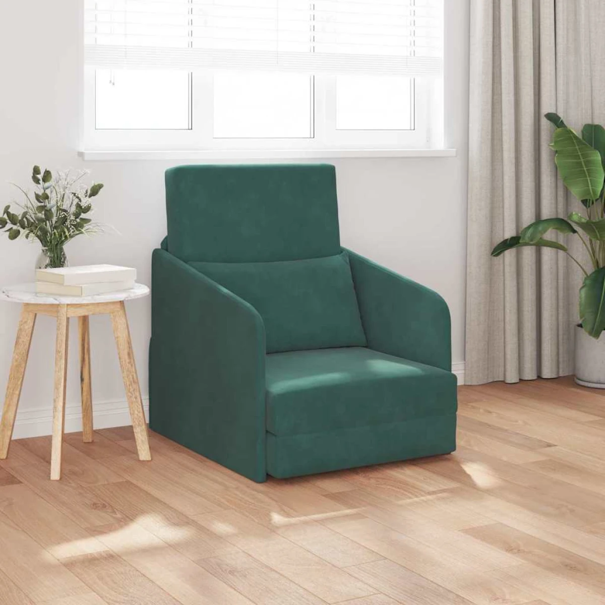 VidaXL Sofa Bed 65x80x83 Velvet Upholstery for Living Room by vidaXL