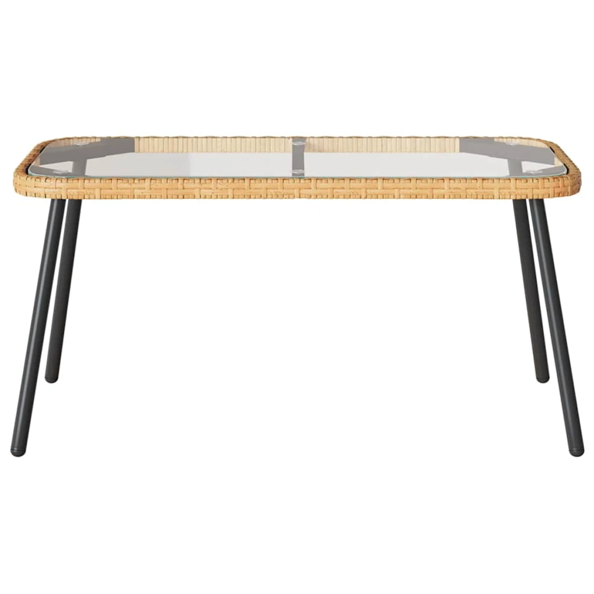 vidaXL VidaXL Coffee Table 90 x 45 x 42 cm Poly Rattan Outdoor - Coffee Table