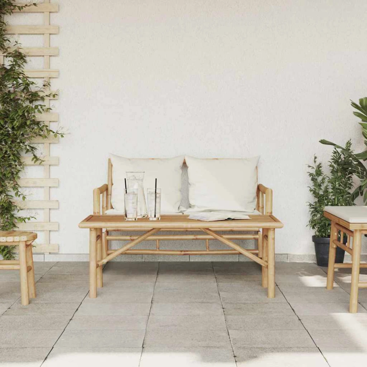 VidaXL Coffee Table 70x40x36cm Bamboo Modern Living Room by vidaXL