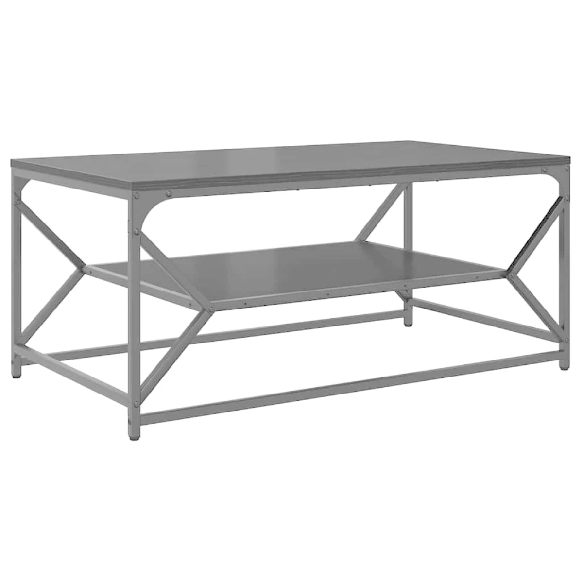 VidaXL Coffee Table 51x50x40 cm Black Oak Modern Lounge by vidaXL