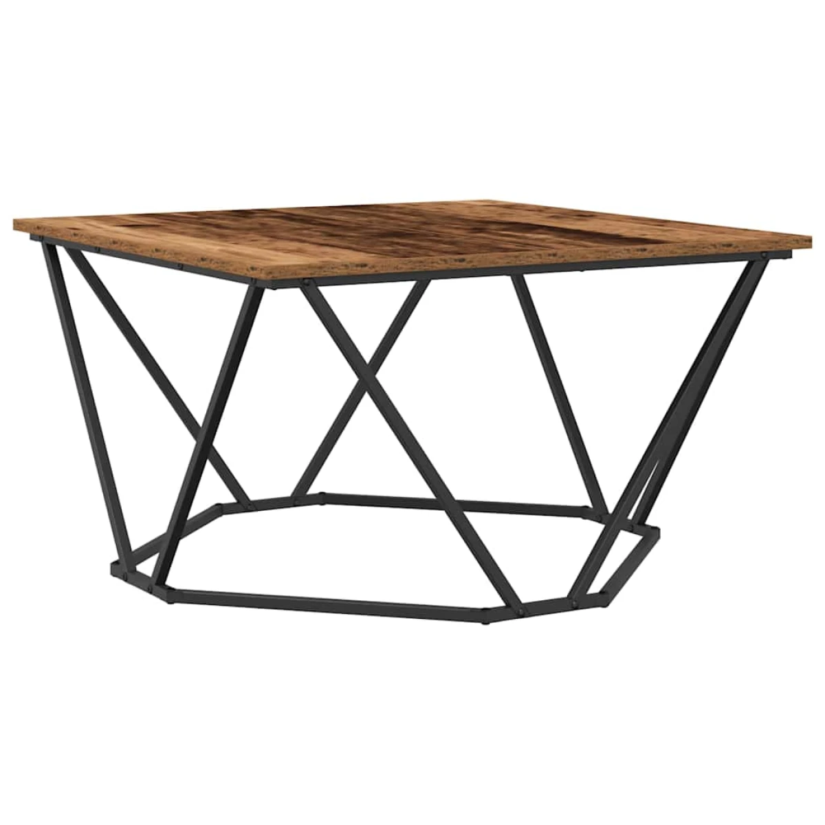 vidaXL VidaXL Coffee Table 80x80x45 cm Black Oak Living Room - Coffee Table