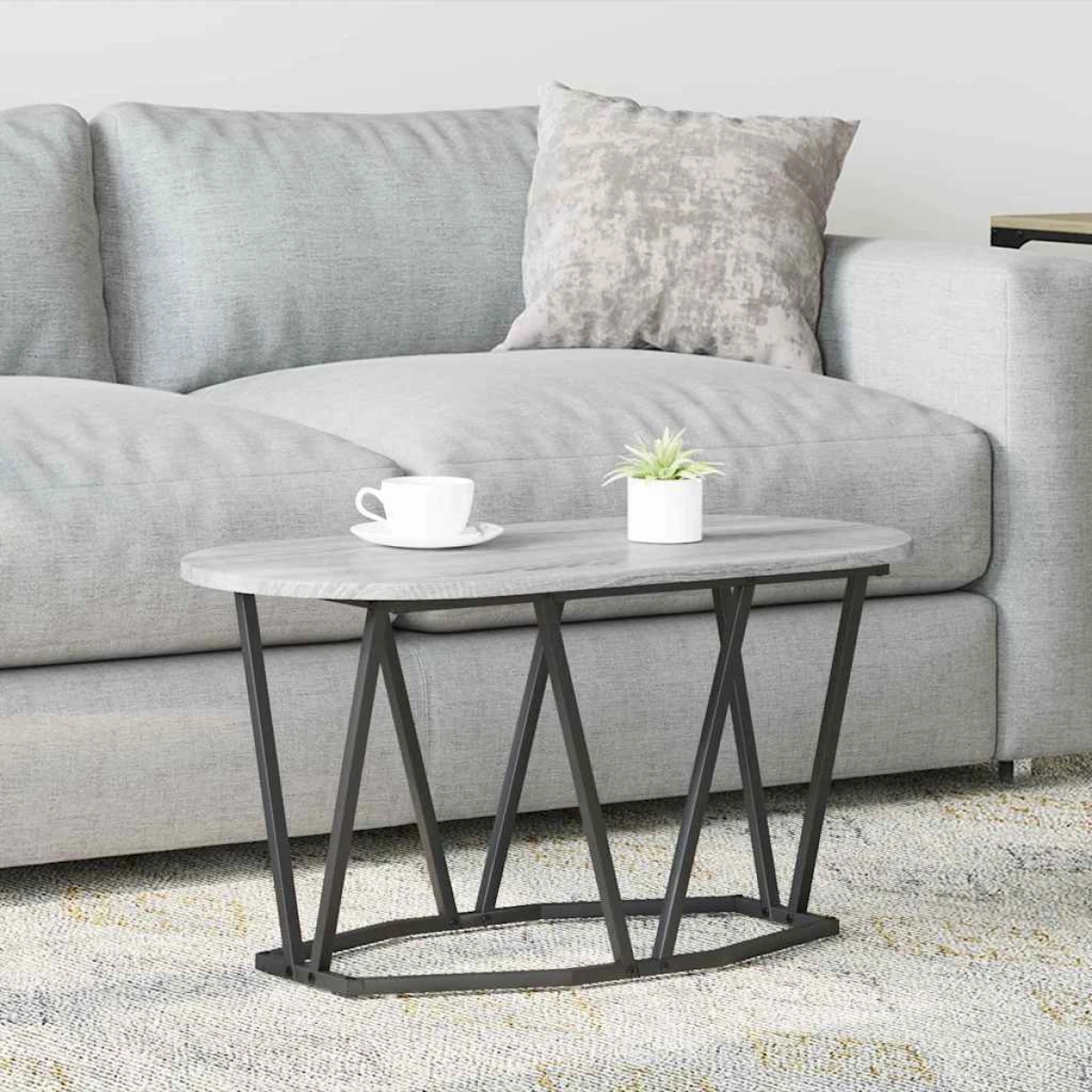 vidaXL VidaXL Coffee Table 80 x 40 x 40.5 cm Oval Design - Coffee Table