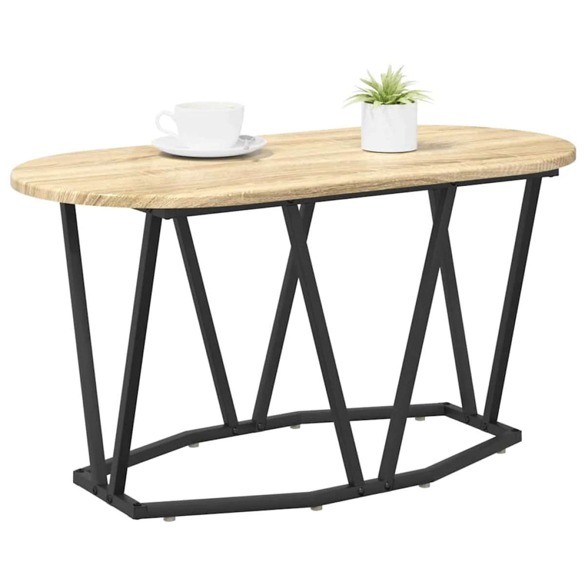 VidaXL Coffee Table 80 x 40 x 40.5 cm Oval Design by vidaXL