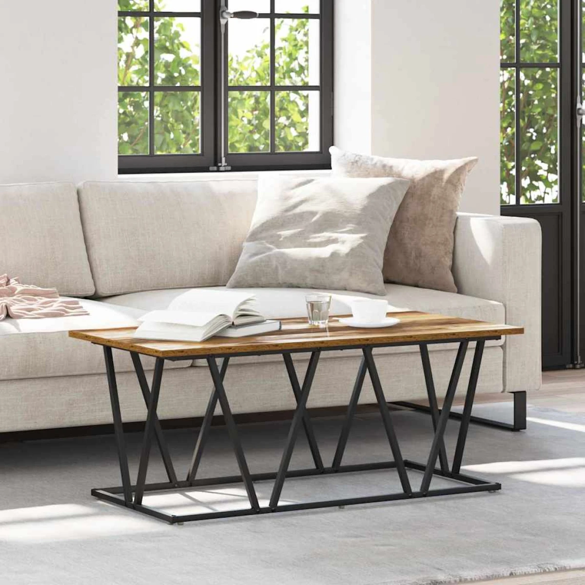 VidaXL Coffee Table 100 x 50 x 40 cm Black Oak Living by vidaXL