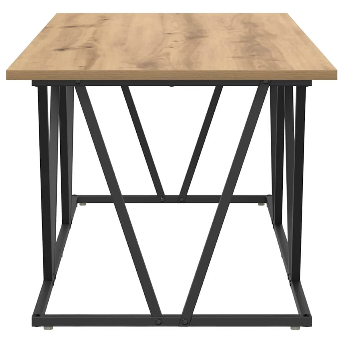 vidaXL VidaXL Coffee Table 100 x 50 x 40 cm Black Oak Living - Coffee Table