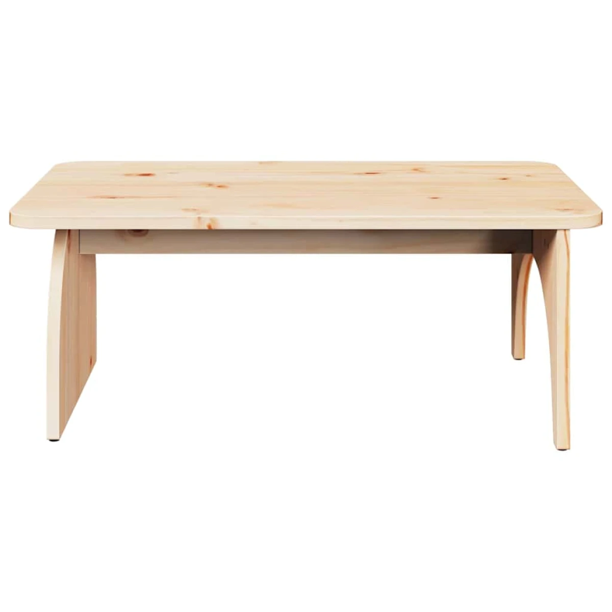 VidaXL Coffee Table 80 x 50 x 31 cm Natural Pine Living Room by vidaXL