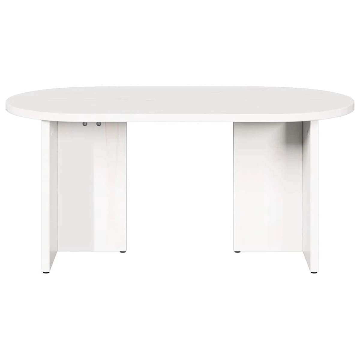 vidaXL vidaXL Coffee Table 80x39.5x35 Solid Pine Oval Living Room - Coffee Table