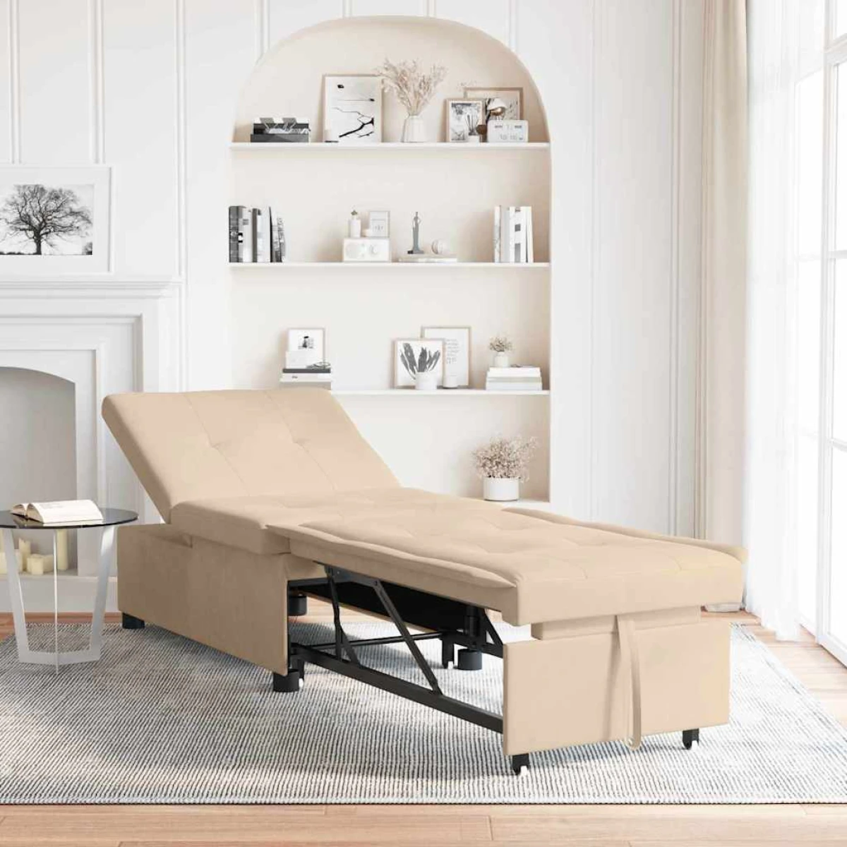 VidaXL Sofa Bed 67x194x82 cm With Cushion for Living Room by vidaXL