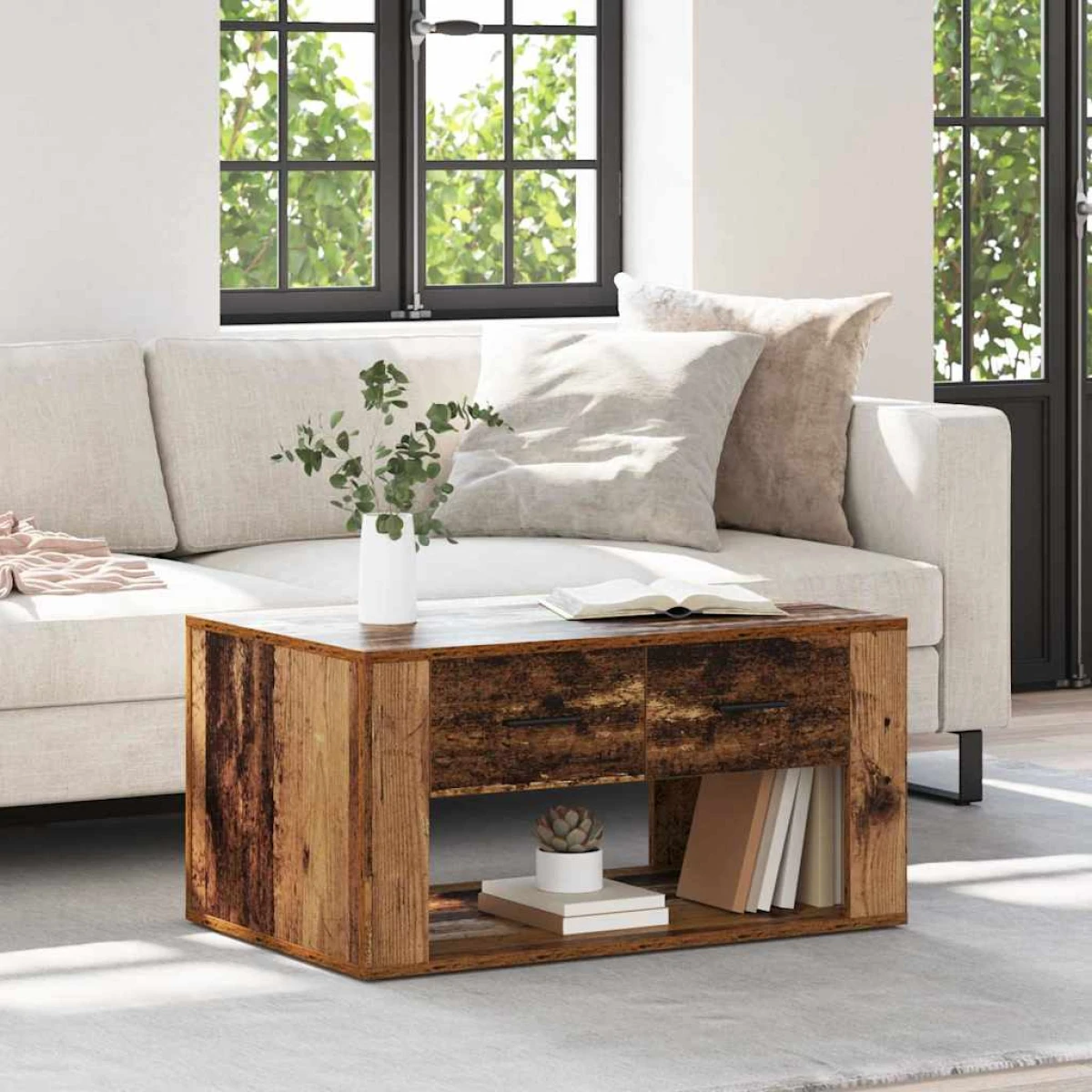 VidaXL Coffee Table 80x50x40 Engineered Wood by vidaXL