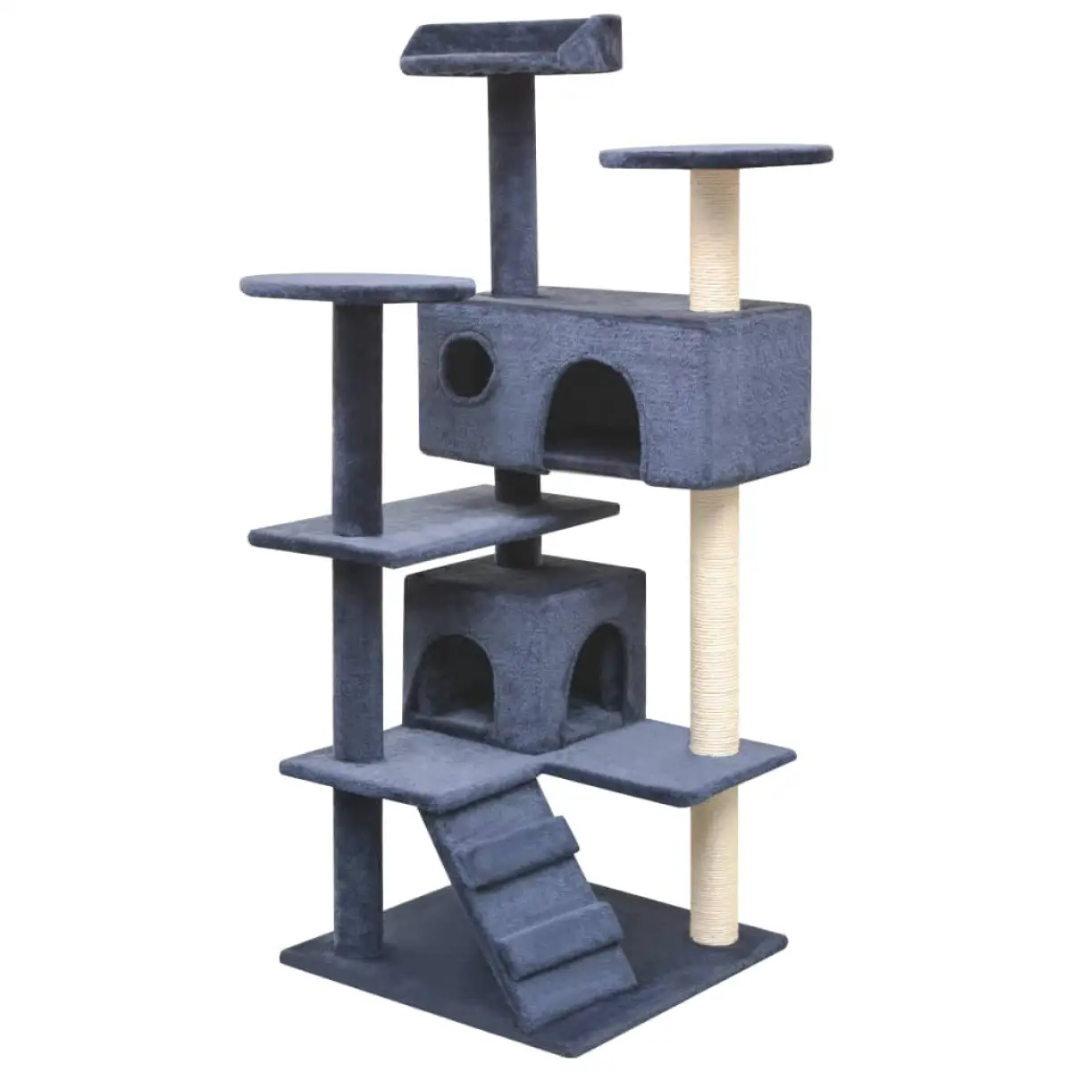 vidaXL vidaXL Cat Tree with Sisal Scratching Posts 125 cm Grey - Cat Tree