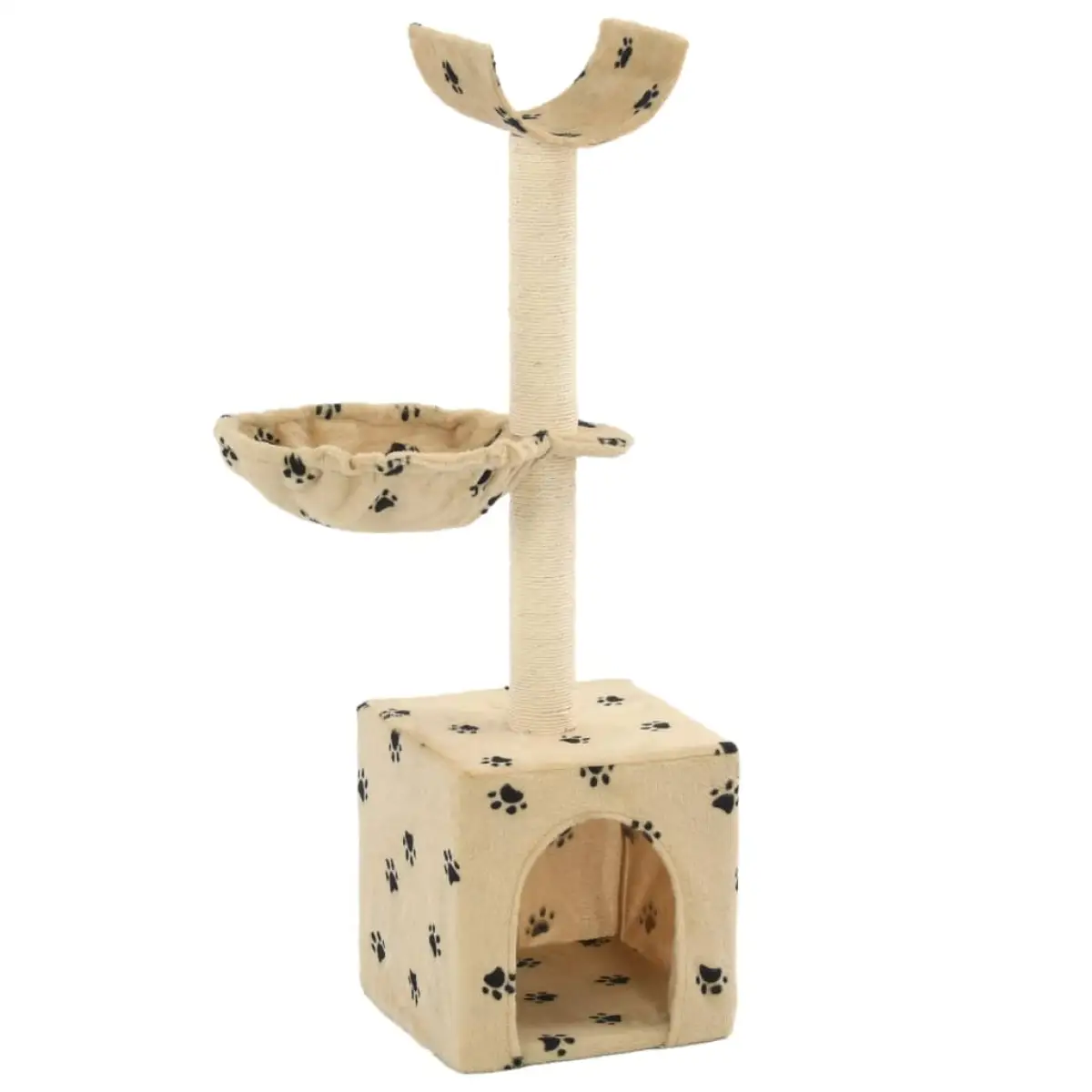 vidaXL vidaXL Cat Tree with Sisal Scratching Posts 105 cm Grey - Cat Tree