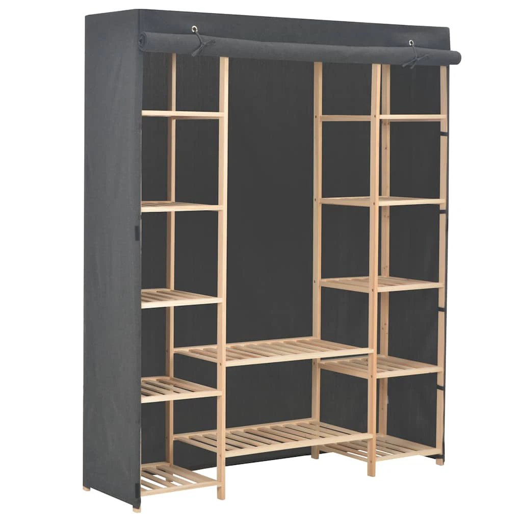 vidaXL vidaXL Wardrobe Grey 135x40x170 cm Fabric - Wardrobe