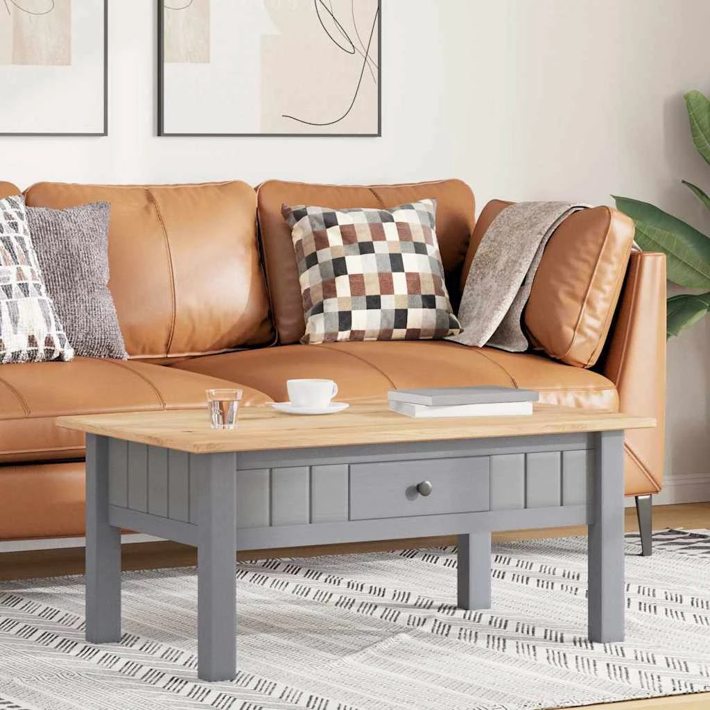 VidaXL Coffee Table 100x60x43.5 cm Panama Range Solid Pine With Drawer For Living Room by vidaXL