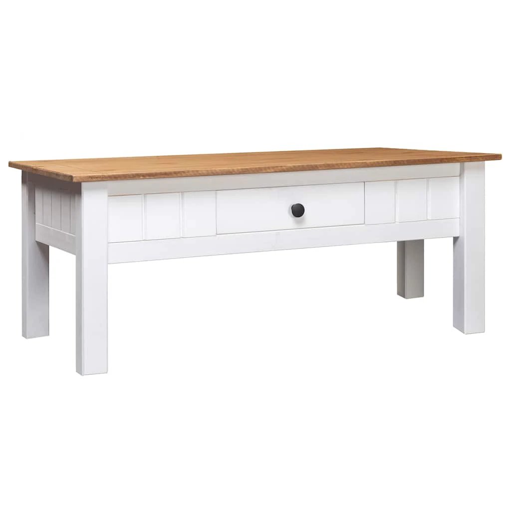 VidaXL Coffee Table 100x60x43.5 cm Panama Range Solid Pine With Drawer For Living Room by vidaXL