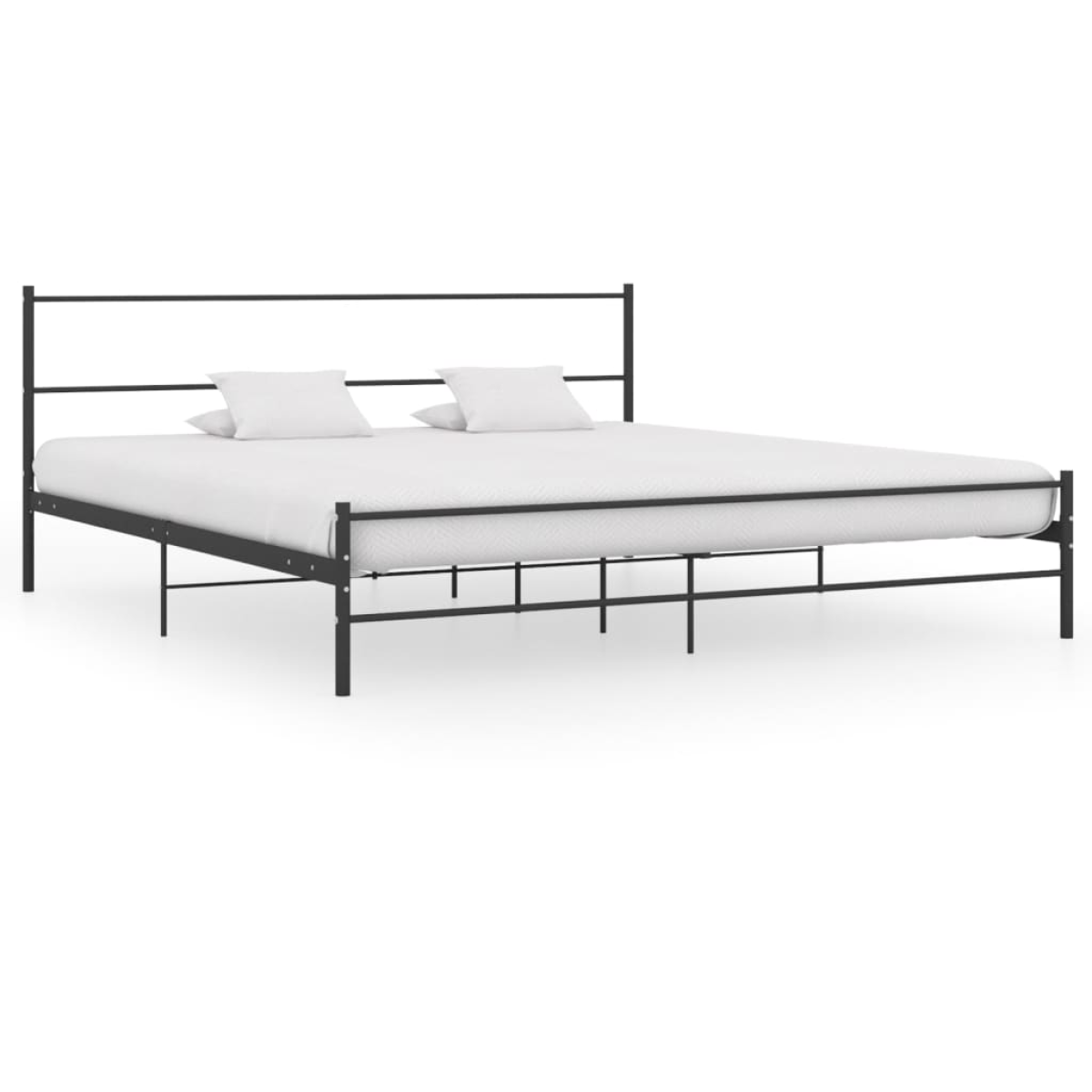 vidaXL Bed Frame | Grey | Metal | Super King | Tough | Bed Frame | Rectangular - from vidaXL
