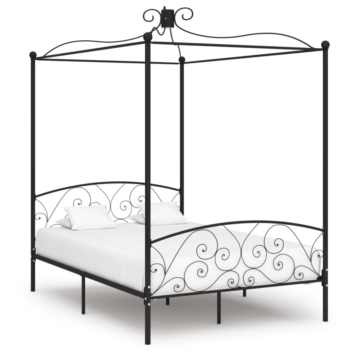 vidaXL Bed Frame | White | Metal | Single | Tough | Bed Frame | Rectangular - from vidaXL