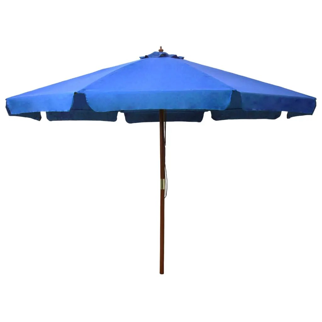 vidaXL vidaXL Garden Parasol with Wooden Pole 330 cm Sand White - Parasol