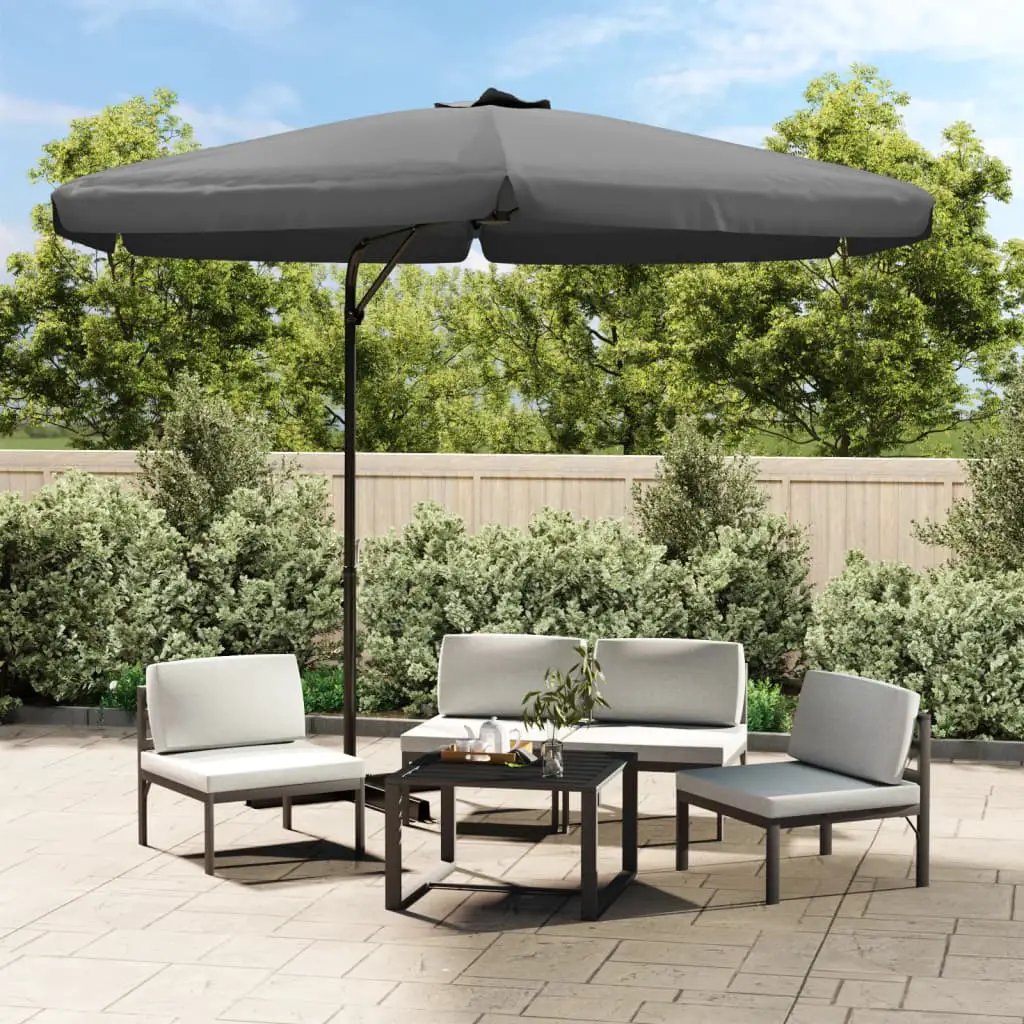 vidaXL vidaXL Garden Parasol with Steel Pole 300 cm Green - Parasol