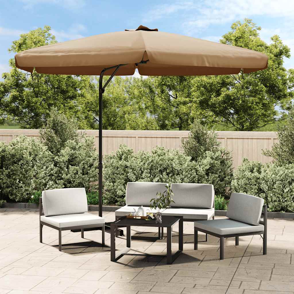 vidaXL vidaXL Garden Parasol with Steel Pole 300 cm Green - Parasol