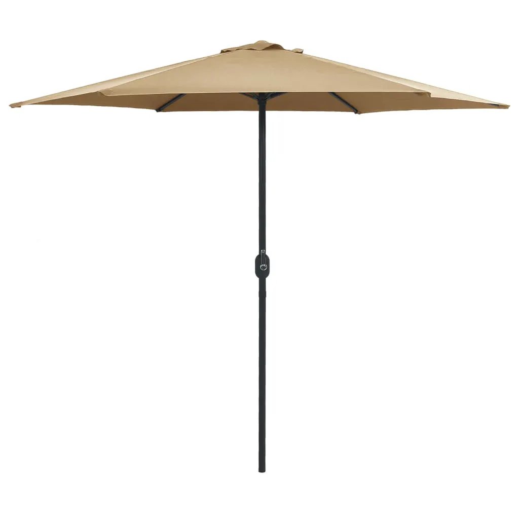vidaXL vidaXL Garden Parasol with Aluminium Pole 270x246 cm Green - Parasol
