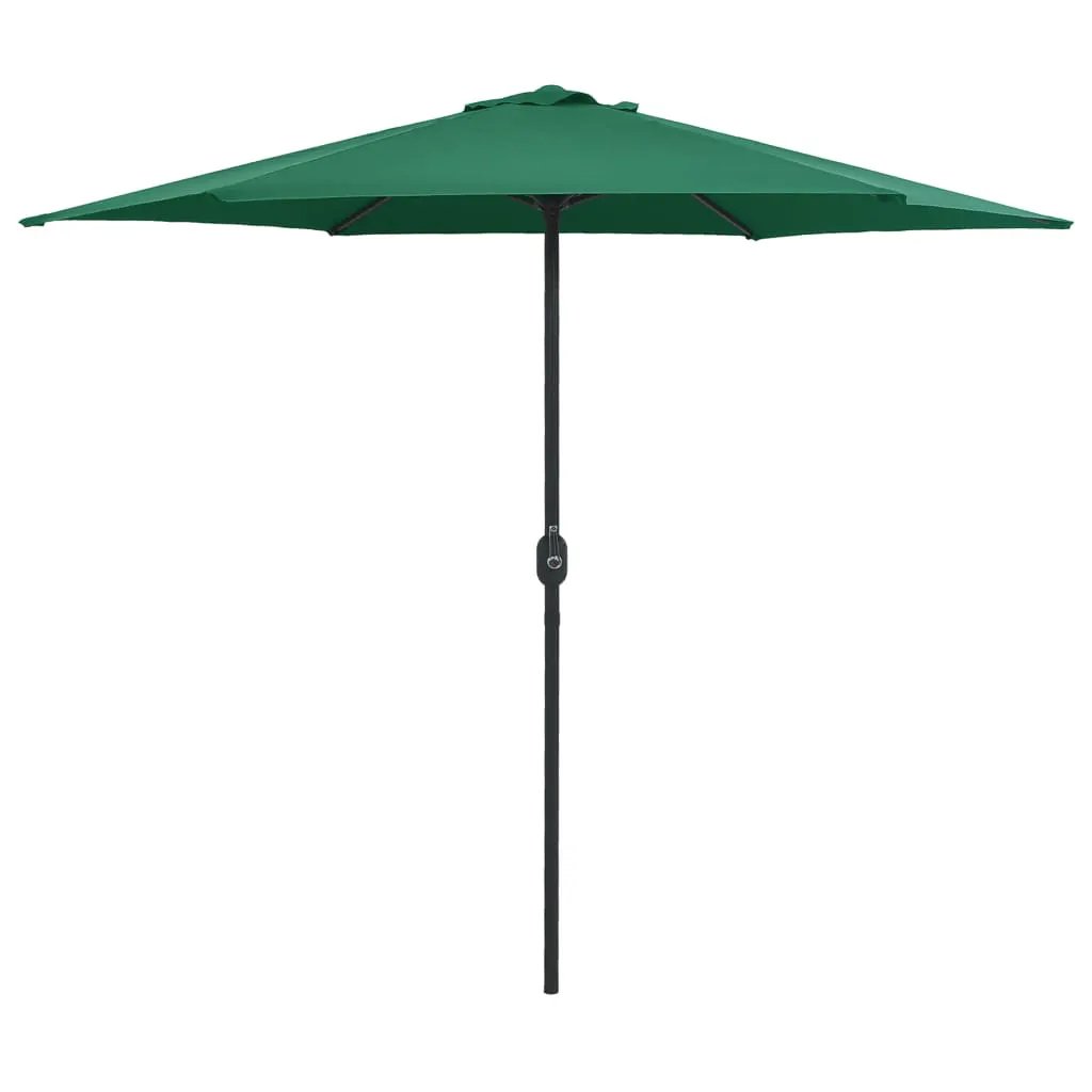 vidaXL vidaXL Garden Parasol with Aluminium Pole 270x246 cm Green - Parasol