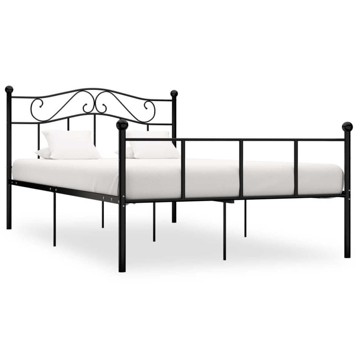 vidaXL Bed Frame | White | Metal | Single | Durable | Bed Frame | Rectangular - from vidaXL