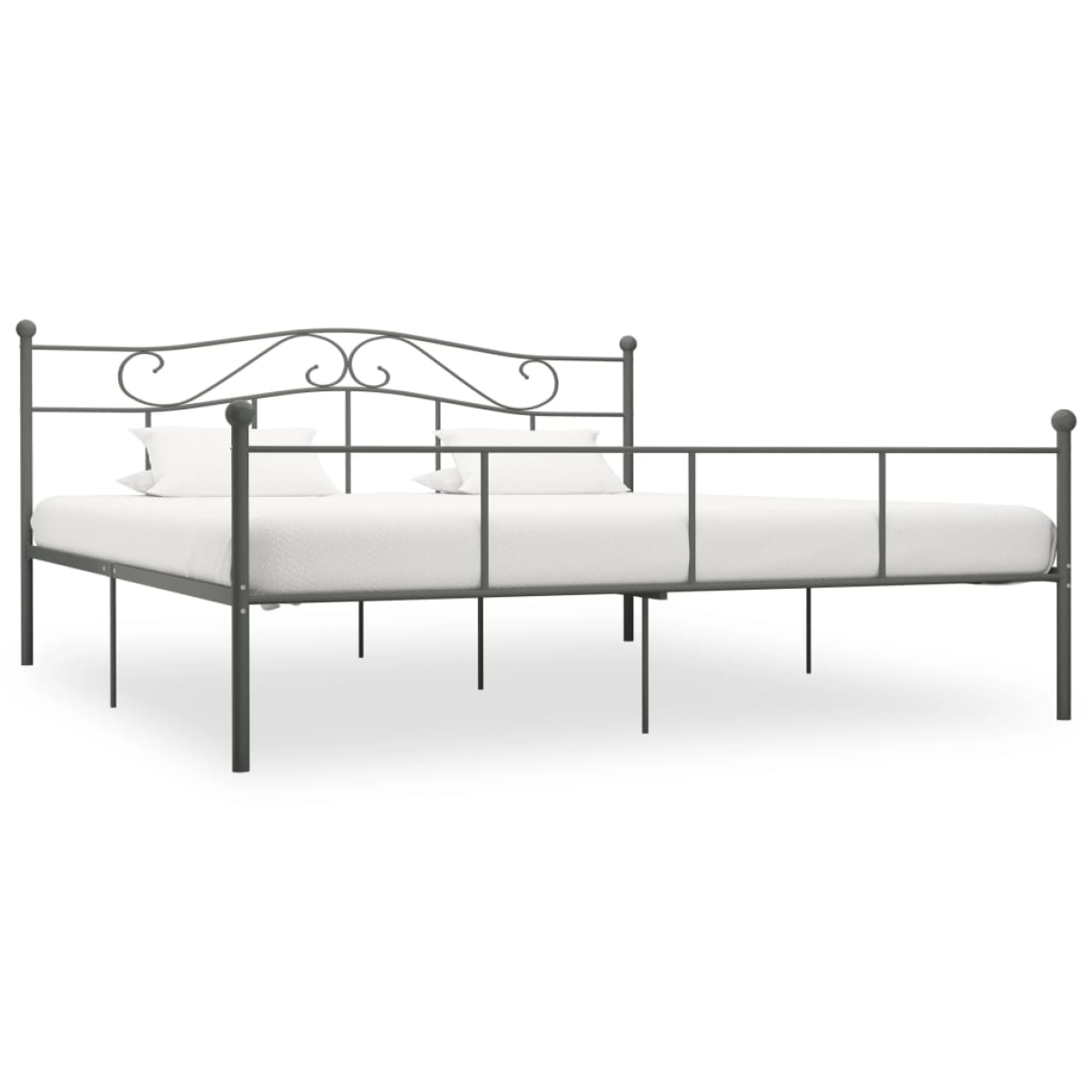 vidaXL Bed Frame | White | Metal | Single | Durable | Bed Frame | Rectangular - from vidaXL