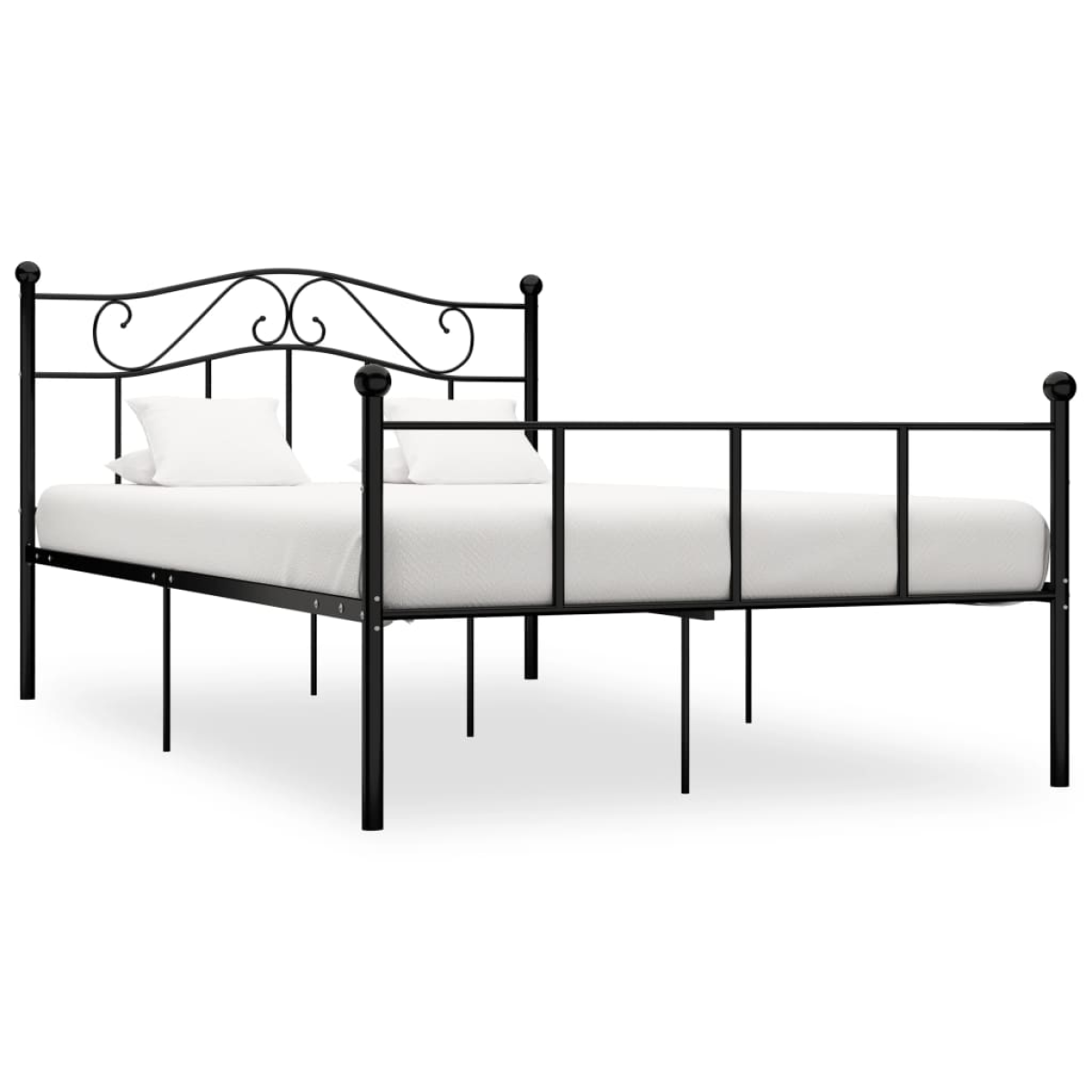 vidaXL Bed Frame | White | Metal | Single | Durable | Bed Frame | Rectangular - from vidaXL