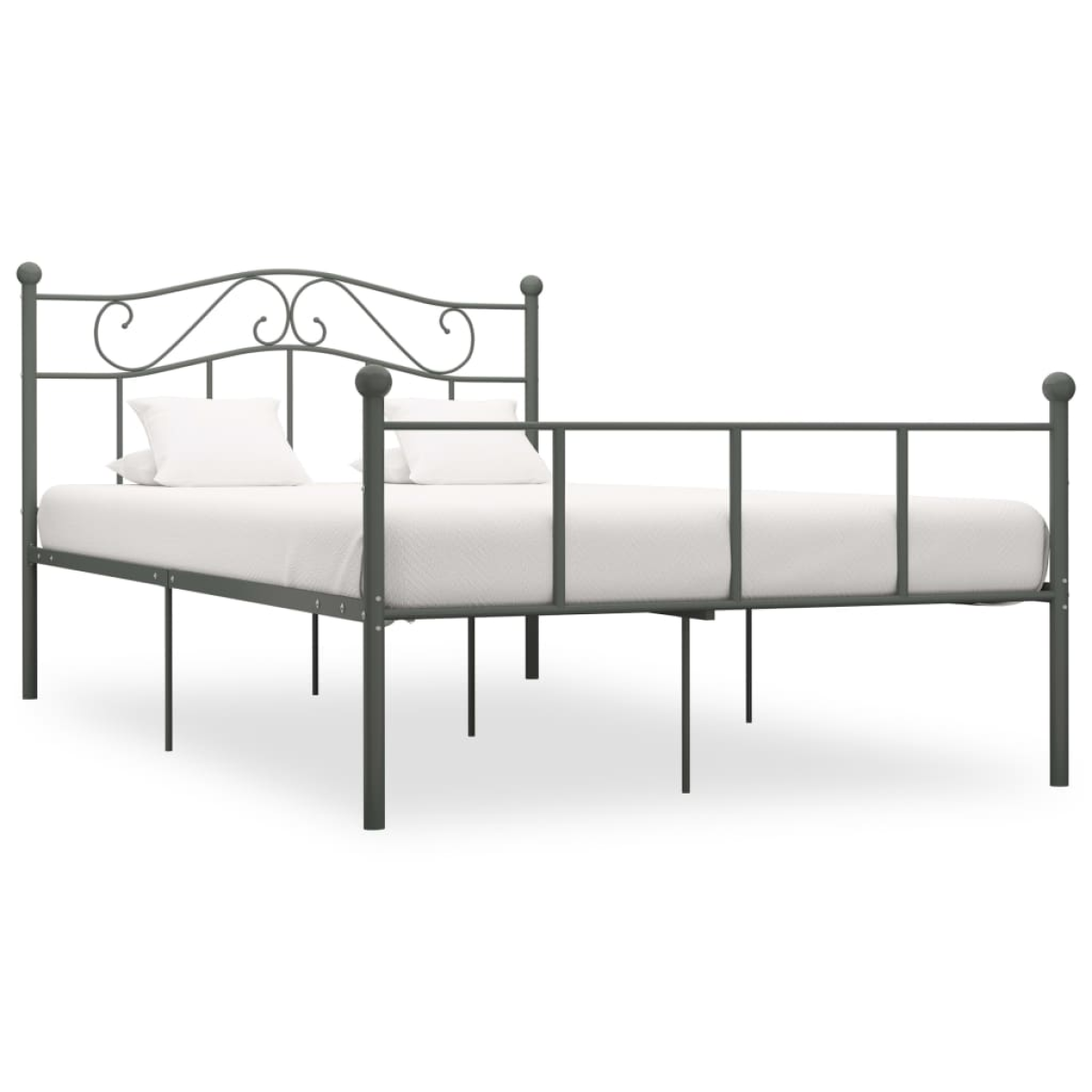 vidaXL Bed Frame | White | Metal | Single | Durable | Bed Frame | Rectangular - from vidaXL