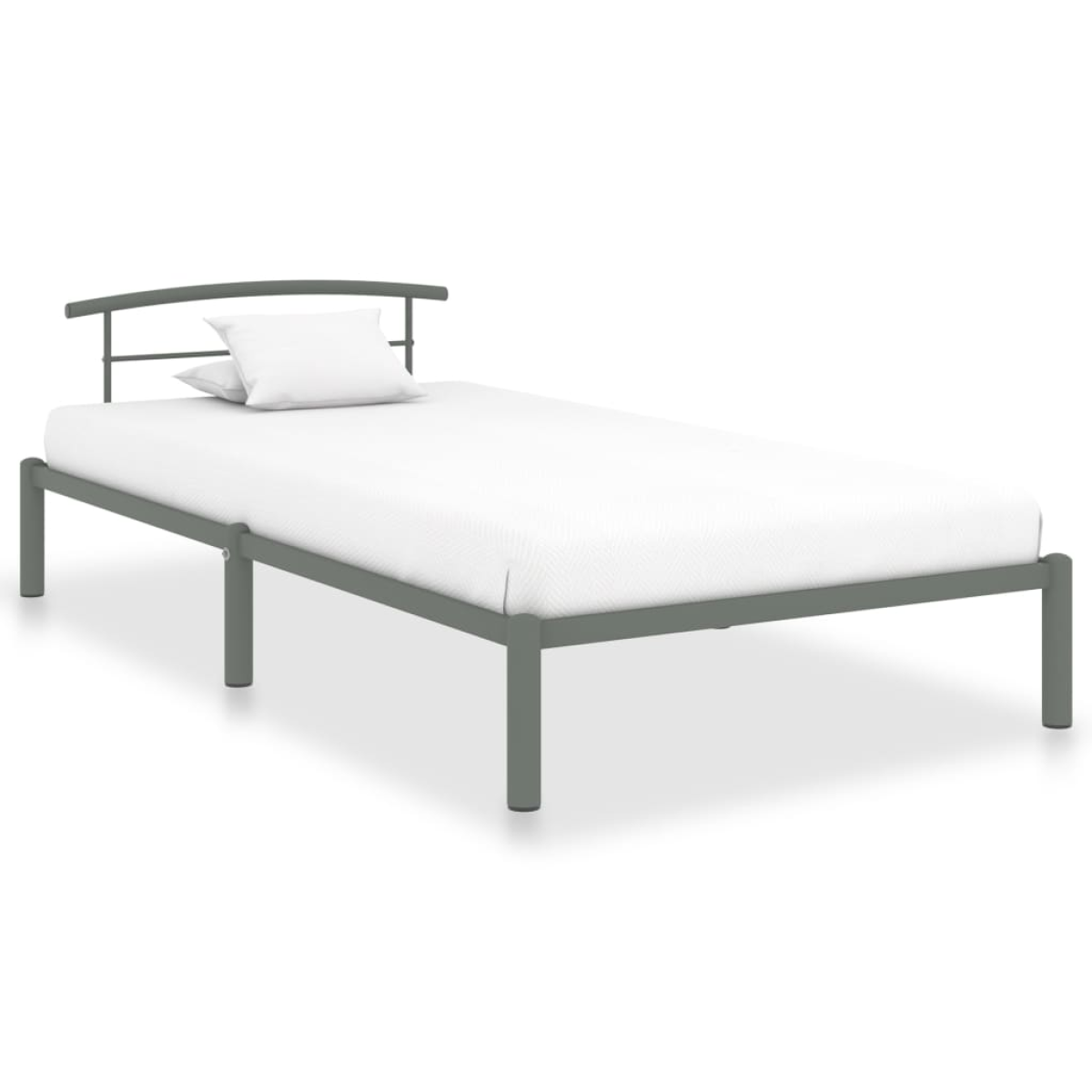 vidaXL Bed Frame | Black | Metal | Single | Classic/Traditional | Bed Frame - from vidaXL