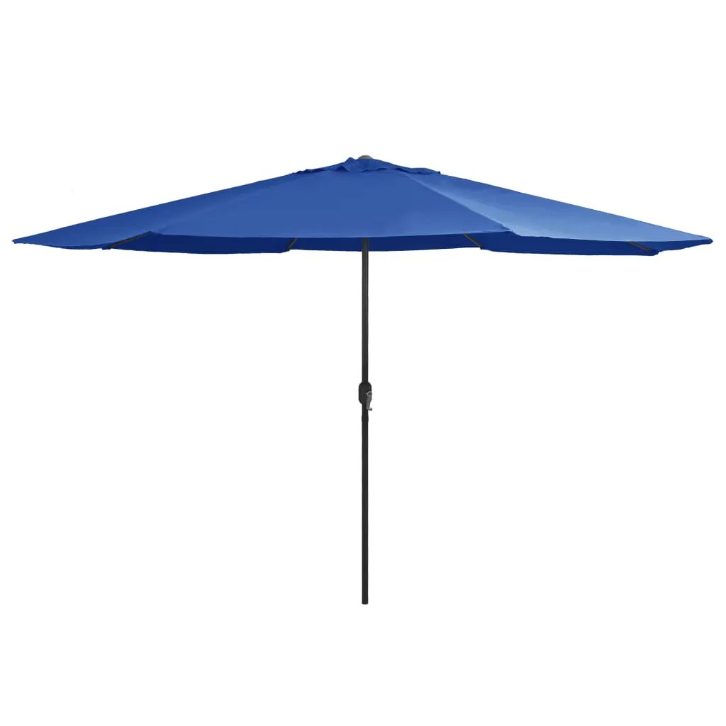 vidaXL vidaXL Garden Parasol with Metal Pole 390 cm Green - Parasol