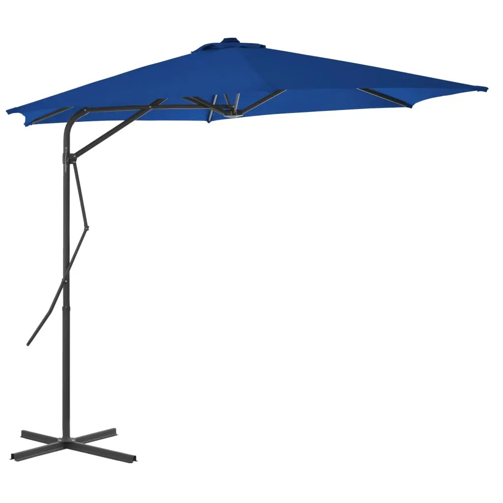 vidaXL vidaXL Garden Parasol with Steel Pole 300 cm Green - Parasol