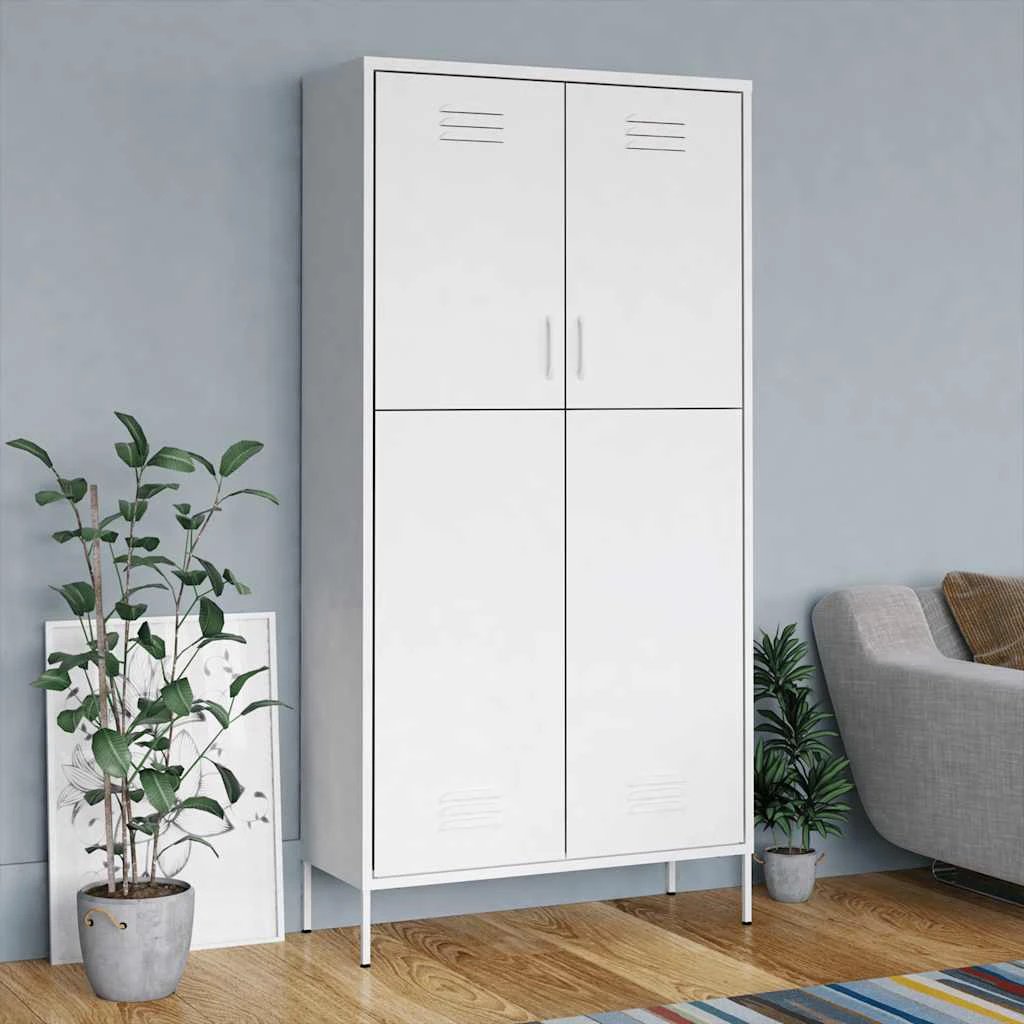 vidaXL vidaXL Wardrobe Orange 90x50x180 cm Steel - Wardrobe