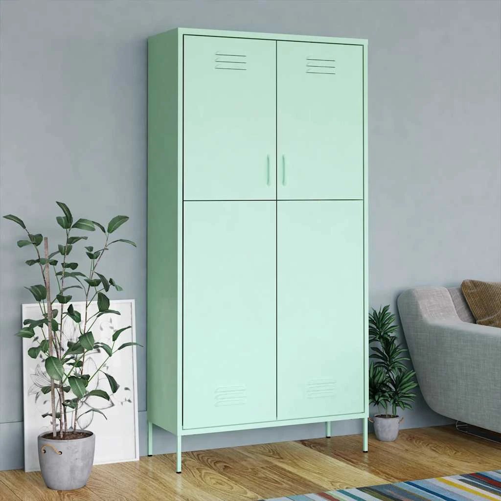 vidaXL vidaXL Wardrobe Orange 90x50x180 cm Steel - Wardrobe