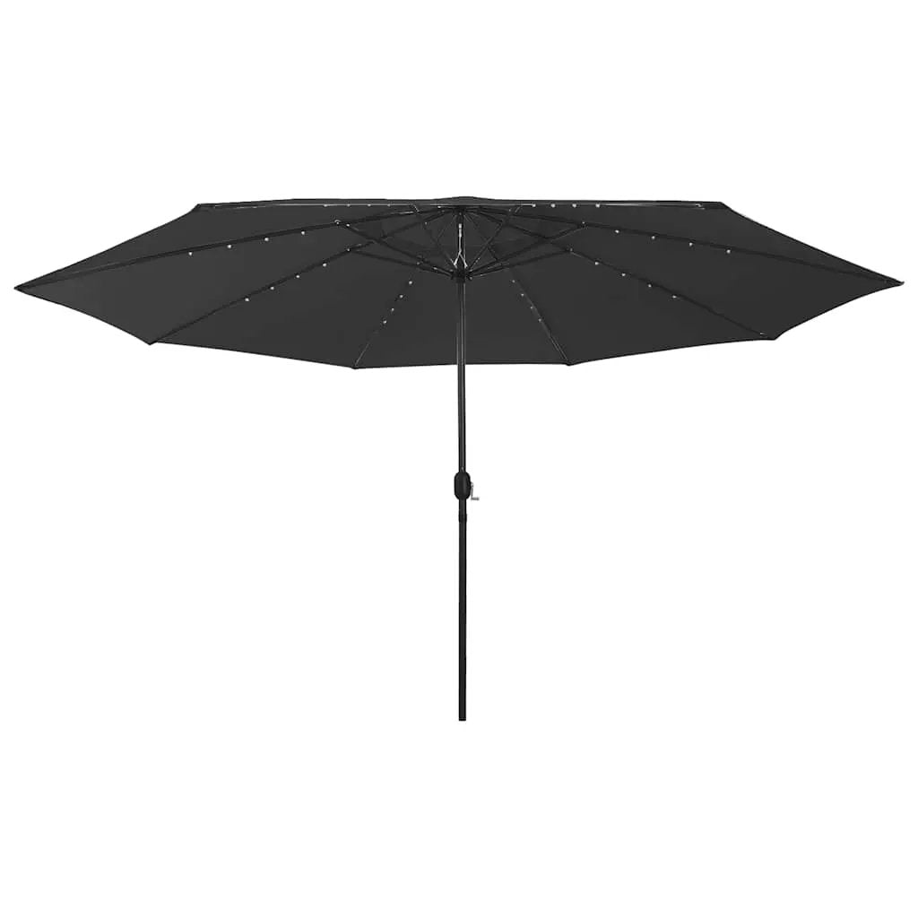 vidaXL vidaXL Garden Parasol with LED Lights 400 cm Sand - Parasol