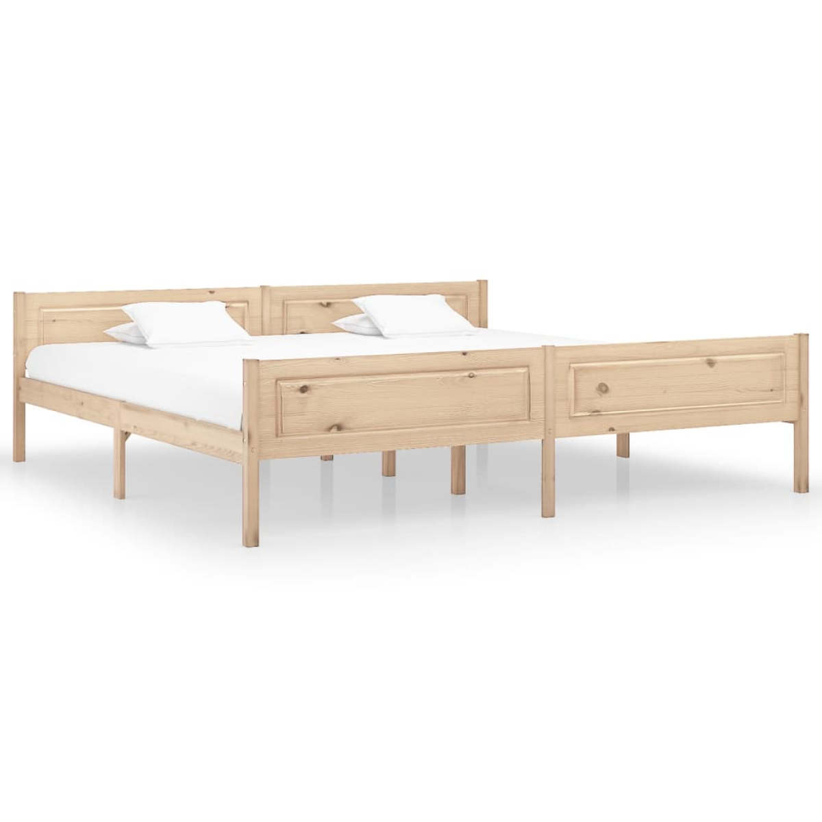 vidaXL Bed Frame | Natural wood | Solid pinewood, plywood | Single | Bed Frame - from vidaXL