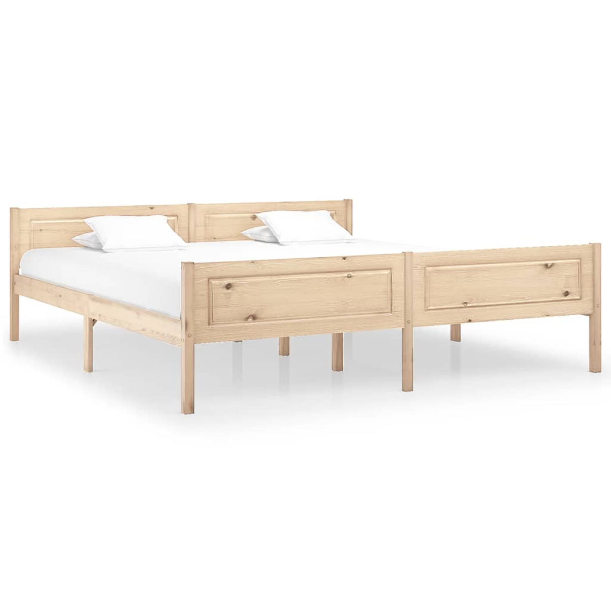 vidaXL Bed Frame | Natural wood | Solid pinewood, plywood | Single | Bed Frame - from vidaXL