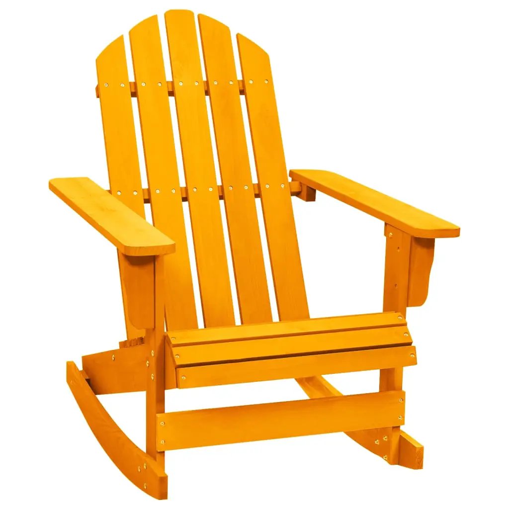 vidaXL vidaXL Garden Rocking Chair Wood Grey - Garden Chairs