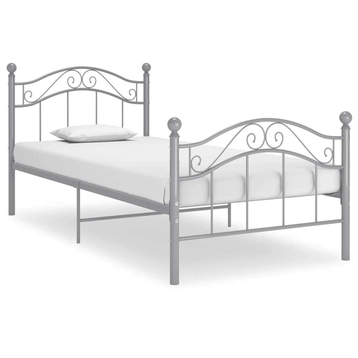 vidaXL Bed Frame | Black | Powder-coated metal | Single | Durable | Bed Frame - from vidaXL