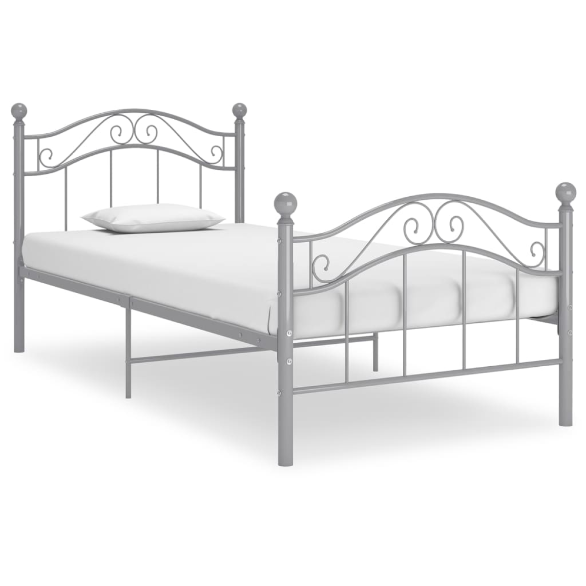 vidaXL Bed Frame | Black | Powder-coated metal | Single | Durable | Bed Frame - from vidaXL