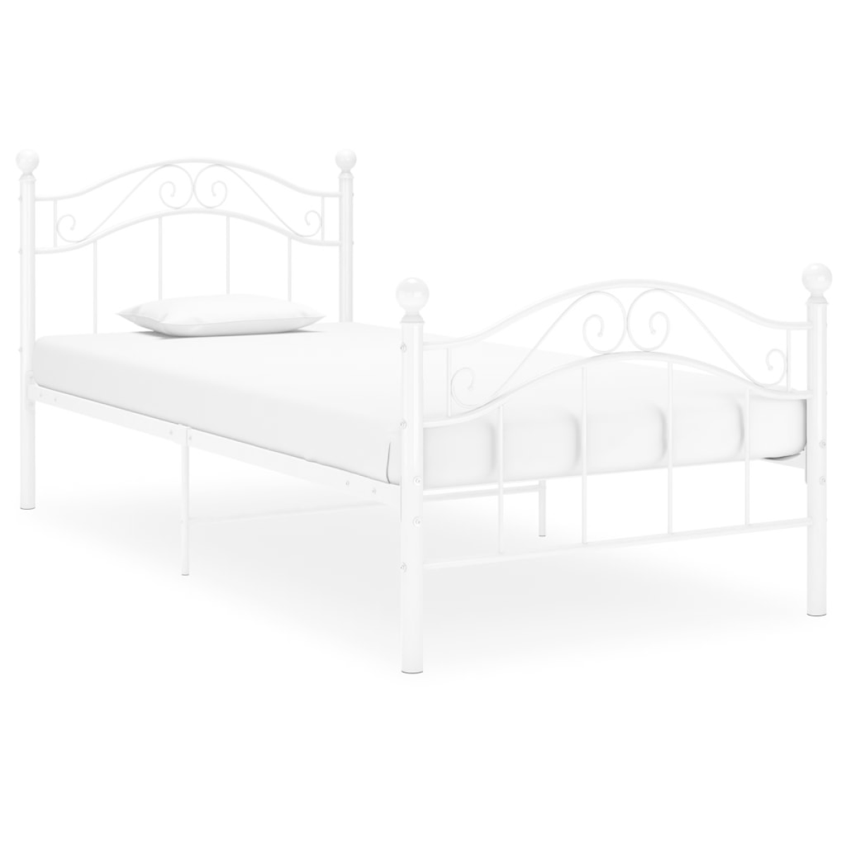 vidaXL Bed Frame | Black | Powder-coated metal | Single | Durable | Bed Frame - from vidaXL