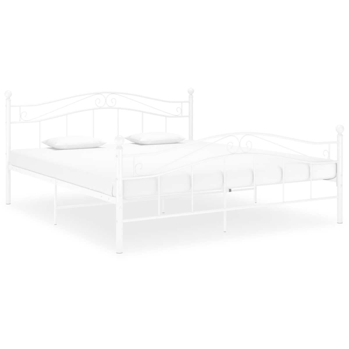 vidaXL Bed Frame | Black | Powder-coated metal | 120x200 cm | Bed Frame - from vidaXL