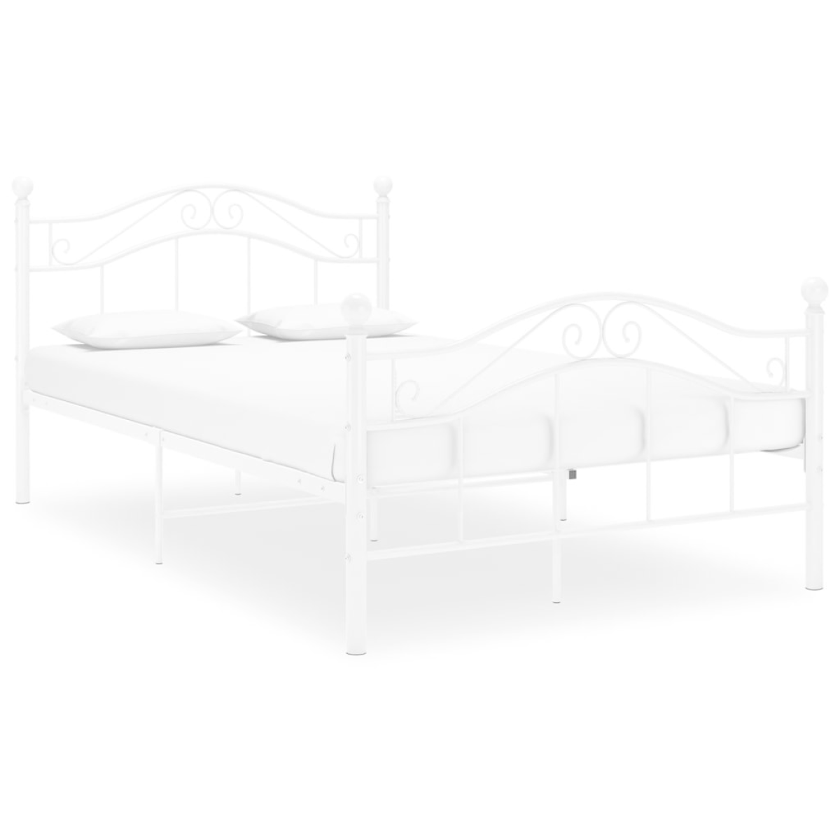 vidaXL Bed Frame | Black | Powder-coated metal | 120x200 cm | Bed Frame - from vidaXL