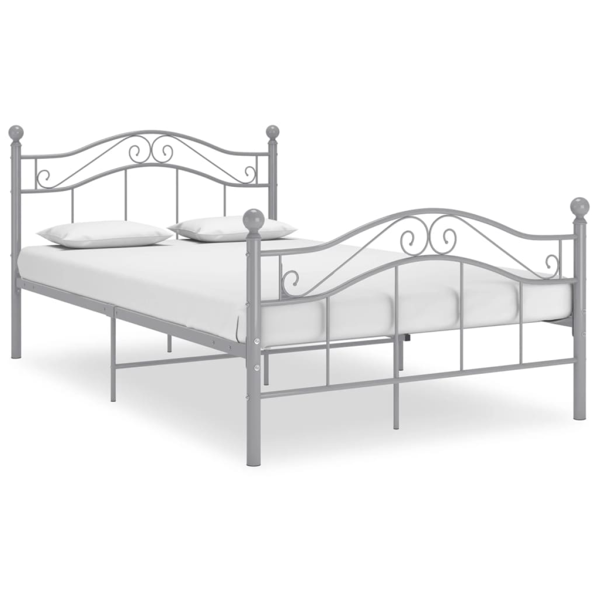 vidaXL Bed Frame | Black | Powder-coated metal | 120x200 cm | Bed Frame - from vidaXL