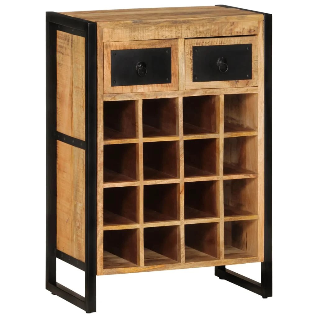 vidaXL vidaXL Wine Rack for 16 Bottles Solid Wood Mango - Wine Rack