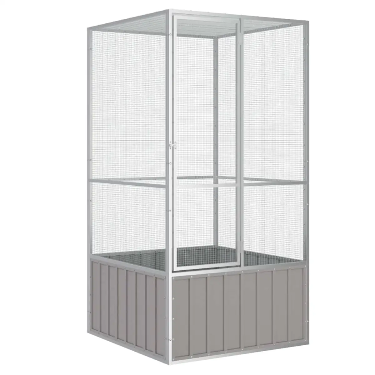 vidaXL vidaXL Bird Cage Anthracite 111x107x211.5 cm Galvanised Steel - Bird Cage