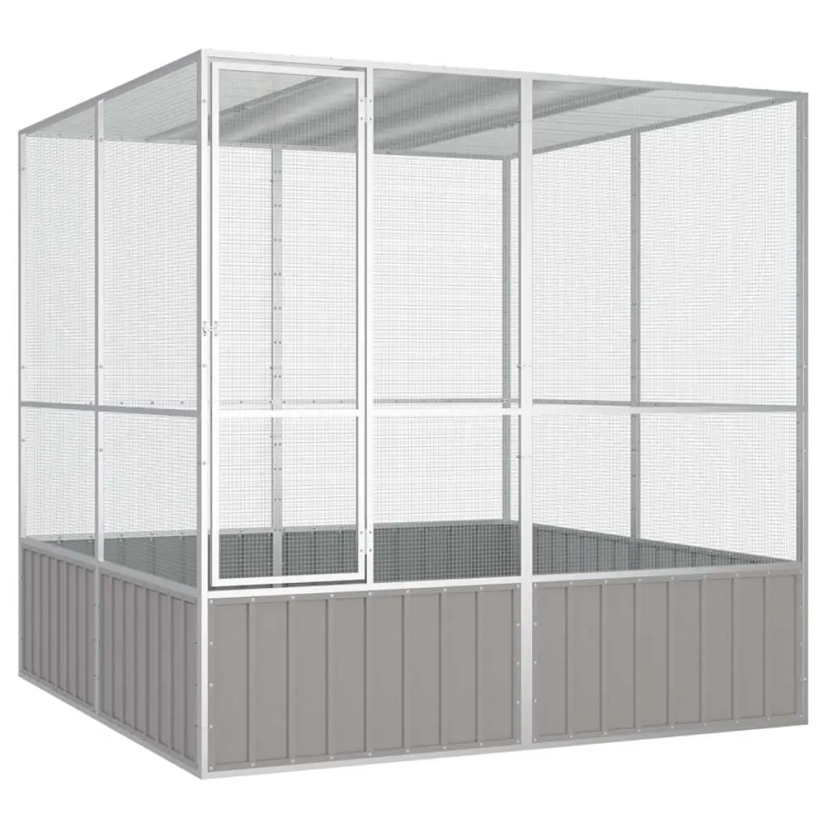 vidaXL vidaXL Bird Cage Anthracite 111x107x211.5 cm Galvanised Steel - Bird Cage