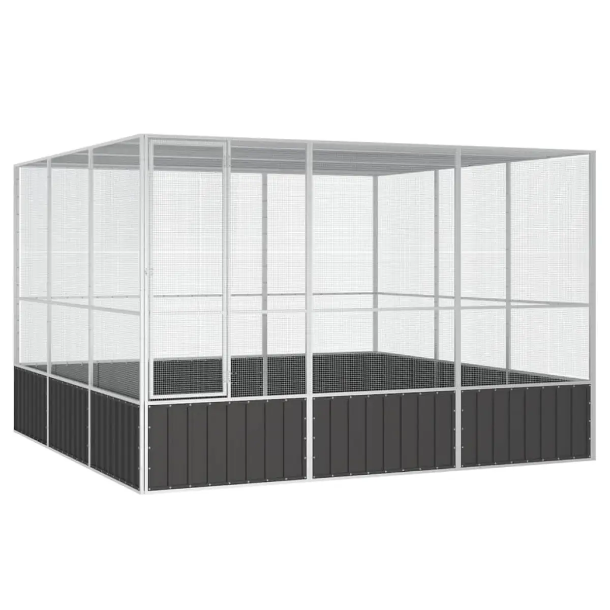 vidaXL vidaXL Bird Cage Anthracite 111x107x211.5 cm Galvanised Steel - Bird Cage