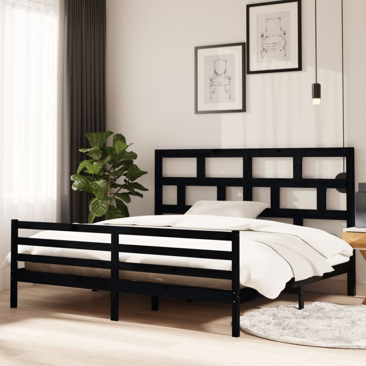 vidaXL Bed Frame | Natural wood | Solid pine wood | Single | Durable | Bed Frame - from vidaXL